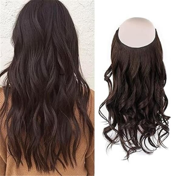 Invisible Wire Hair Extensions – Real Human Hair with Transparent Wire main image 7
